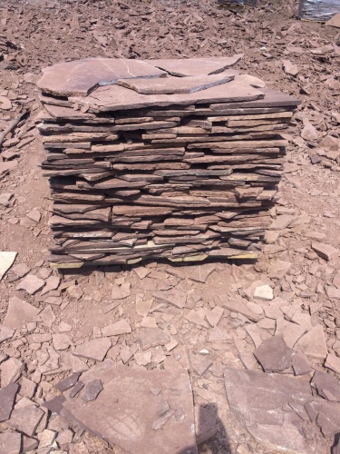 Плитняк лемезит бордовый для цоколя 1,5-2 см купить в Чувашской Республике